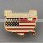 china product different technics enamel football company logo pin badge