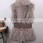 russian style women silver fox fur vest /wholesale and retail