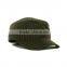 brown and check blank custom fashion military cap