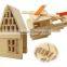 Confirm to EN71 ASTM 240pcs wooden construction block toys