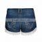 new style women leggings denim short wholesale women denim short with lace JXY007                        
                                                Quality Choice