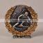 Sports skiing trophy cup in resin material