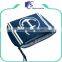 Customized logo canvas makeup cosmetic zipper pouch with wrist strap