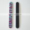 Wholesale custom bling glitter nail file Zebra texture emery board cheap nail care tools for beaurty salon factory