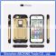 2016 New Shockproof Hybrid TPU Rubberized Hard Armor Cover Case For Apple iphone 6S golden Case