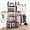 Free Standing Metal Cloth Display Racks and Stands for Garment Shop