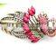 New Design TOP Quality Classic Lovely Vintage Jewelry Crystal Purple Peacock Hairpins Hair Clips