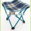 Plaid cheap outdoor folding stool/Aluminum Tube Compact fishing stool