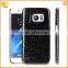 pu+pc carbon fibre/wood grain sticker case for samsung galaxy s7