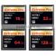 Blister Packing Extreme Pro CompactFlash CF Card UDMA7 95MB/s Speed CF Memory Card 64 128 256 GB micro 4K Camera Video
