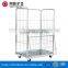 Convenient operation steel rolling swivel casters with brakes storage mobile containers transportation trolly