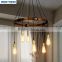American style vintage industrial pendant light Creative personality DIY chandelier
