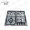 4 burner gas stove glass top gas cooker