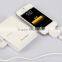 Coloful plastic custom power bank, mobile power pack 4000mah with custom logo