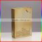 Elegant high-end drawer style gold rigid paper display box with glossy lamination