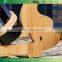 WR004/Eco-friendly dolphin round bamboo wine rack handmade wooden storage rack wholesale bottle wine rack