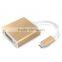 For New Macbook USB Type C to VGA 1080P HDTV Port Type C to VGA Adapter