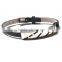 Fashion leather bracelet wholesale steel time leather bracelet