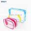 clear rectangle pvc zipper waterproof travel bag set