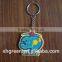 Simple 3D PVC rubber keychain for advertisement