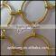 Carbon steel metal ring mesh with silver or gold colors