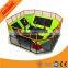 Professional outdoor garden trampoline park jumping kids with safety net