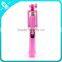 2016 OEM wholesaler cable selfie stick with foldable handle for mobile phone