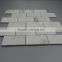 Subway snow white marble bathroom mosaic tiles