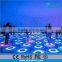 wifi control portable rechargeable shaped sensitive interactive led round dance floor