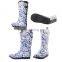 New fashion Blue and white porcelain pattern rubber rain boots for women