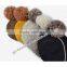 Multicolor flower china manufacture OEM CUSTOM LOGO winter warm women fashion acrylic beanie hat and cap