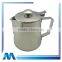 Stainless Steel Milk Jug With Lid , Milk Ketlle Stainless Steel Milk Beaker