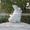 faux white rabbit make fur life size animal replica easter bunny