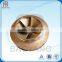 precision casting water brass centrifugal pump impeller