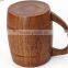 Wooden circular mugs