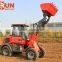 Everun Brand Mini Garden Wheel Loader With Grass Forks/ Auger/ Cutter Head