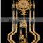 Solid Gilt Copper Floor Clock, Ornate Design Pendulum Clock, 24K Gold Plated Decoration Clock