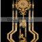 French-Empire-Style Gold Gilt Ormolu Ornate Floor Pendulum Clock, Decorative Grandfather Floor Bronze Dore Clock