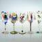 500ml Custom hand painted glass mug hand drawing crystal mug handpaited glass goblet
