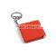 Mini 1m plastic tape measure with keyring