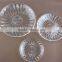round clear bread glass plate , dessert plate , fruit dish