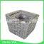 Hand woven wicker and wood chips garden flower pot for sale
