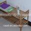 cheap fashion design two-tier walnut shoe rack