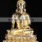 Regional Feature antique metal life-size buddha thai bronze statue