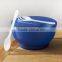 2016 wholesale plastic salad bowl with lid and severs chill bowl