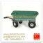 Heavy Duty Outdoor Green Garden Cart Truck Dumper 4 Wheel Plastic Tray