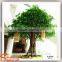 factory sale artificial banyan tree of ficus tree with green ficus leaf tree artificial plants of leaves