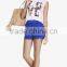 women wine red elastic waist indigo cute crochet lace shorts