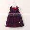 Summer Autumn Kids Dresses Design Lovely Sleeveless Baby Girl Floral Dress