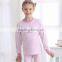 Hot Selling Pink Stripe of Children's Long Sleeve Sleepwear Kids Girls Breathable Pajamas